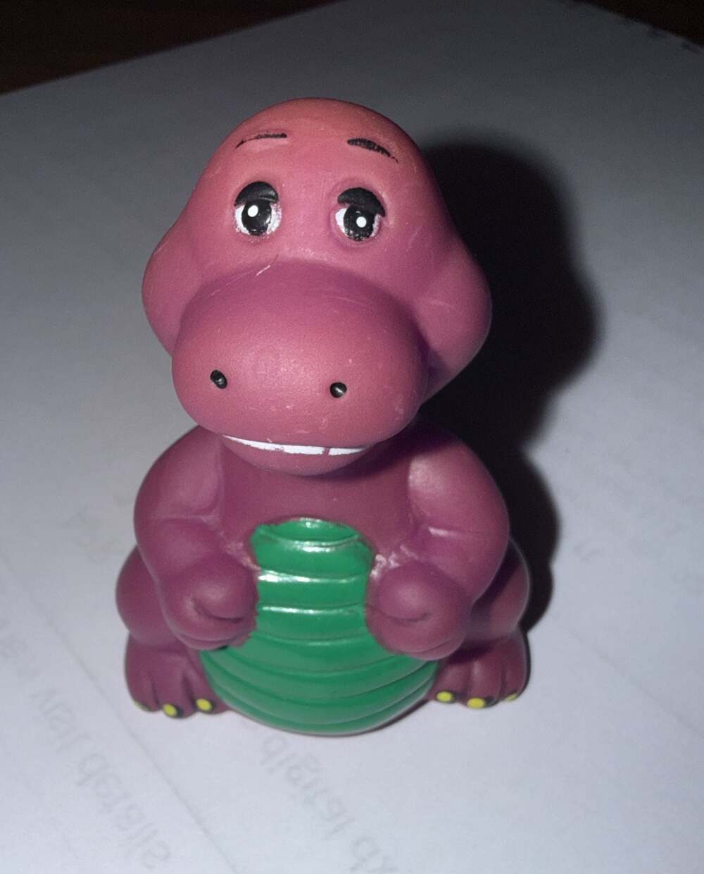 Vintage Barney the Dinosaur PVC Toy Figure